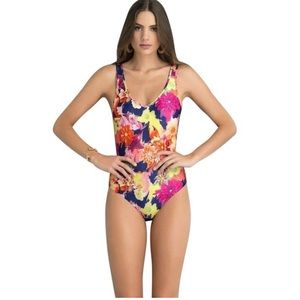 SAHA Vibrant flowers Selena NEW ONE PIECE swimsuit